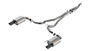 Borla 140979BC - 2024 Ford Mustang 2.3L Ecoboost 2.50 S-TYPE Black Chrome Catback Exhaust - Non-Active