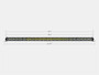 Cali Raised LED CR2316 - 42 Inch Slim Single Row Straight LED Light Bar 20,000 Lumens Amber