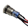 Race Sport RS-2P16MM-LEDW - 16mm LED 2-Position On/Off Switch White Chrome Finish  Lighting Race Sport RS-2P16MM-LEDW - 16mm LED 2-Position On/Off Switch White Chrome Finish  Lighting