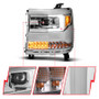 Anzo 111625A - 16-18 Chevy Silverado1500 (Factory HID Models) LED Prj Light Bar Style Headlights Chrome - Pair