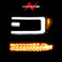 Anzo 111625A - 16-18 Chevy Silverado1500 (Factory HID Models) LED Prj Light Bar Style Headlights Chrome - Pair
