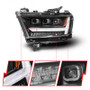 Anzo 111628A-L - 19-24 RAM 1500 (New Body/OE Halogen) Full LED Proj Headlights DRL/SeqSig Black - Driver Side