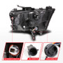 Anzo 111628A-L - 19-24 RAM 1500 (New Body/OE Halogen) Full LED Proj Headlights DRL/SeqSig Black - Driver Side