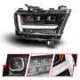 Anzo 111628A-R - 19-24 RAM 1500 (New Body/OE Halogen) Full LED Proj Headlights DRL/SeqSig Black - Pass. Side