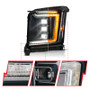 Anzo 111635X-L - 15-20 GMC Yukon (Incl XL - Factory Halogen Models) Full LED Proj Headlights Black - Driver Side