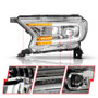 Anzo 111633A - 19-23 Ford Ranger (Factory Halogen Models) Full LED Proj Headlights DRL/SeqSig Chrome - Pair