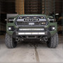 Cali Raised LED CR2945 - 16-Up Tacoma Stealth Bumper 32 Inch LED Bar Combo Beam Bumper Light Bar-Blue-Small 32 Inch Combo Beam with Relocation Mounts No Switch No Winch No D-Ring