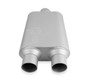 Flowmaster 430402-FM - FlowMonster Muffler; 2 Chamber; 3.00 in. Center Inlet/2.50 in. Dual Outlet; Case Dimensions 4 in. x 9.75 in. x 13 in.; 19 in. Overall Length; Aluminized Steel;