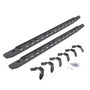 Go Rhino 69634680ST -  RB30 Slim Line Running Boards with Mounting Bracket Kit - Protective Bedliner Coating