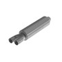 MBRP GP192107 - 3 Inch Exhaust Pipe ID Inlet/Dual 2.5 Inch ID Outlet 30.5 Inch Chambered Muffler T409 Stainless Steel