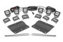 Rough Country 51140 - LED Light Kit - Fog Mount - Triple 2 inch Black Pair - Spot/Flood - Ford Bronco (21-24)