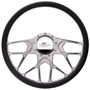 Billet Specialties 34107 - Steering Wheel 1/2 Wrap 15.5in Redline Polished