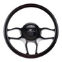 Billet Specialties BC30102 - Steering Wheel 1/2 Wrap 14in Win Lite Black