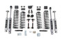 BDS Suspension BDS1412H - 3 Inch Lift Kit Jeep Wrangler JK 07-11 4-Door Fixed Sway Bar Links NX2 Nitro Shocks