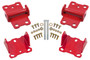 BMR MM461R - 78-87 G-Body Motor Mount Kit Upper & Lower Solid - Red