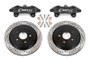 BMR DBK572 - 14-19 Chevrolet Corvette C7 Brake Kit For 15in Conversion Drilled & Slotted Rotors Black Caliper