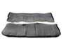 Brothers Trucks 05-320 - Seat Upholstery Kit - Deluxe Pleat Cloth/Vinyl - Black/Silver