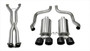 Corsa Performance 14960CB6BLK - 2.5 Inch Cat-Back Dual Rear Exit with Twin 4.0 Inch Black PVD Pro-Series Tips  Performance