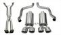 Corsa Performance 14959CB - 2.5 Inch Cat-Back Dual Rear Exit with Twin 4.0 Inch Polished Pro-Series Tips  Performance