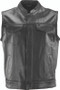 Kuryakyn 094399 - Leather By River Road Vandal Club Vest Black - Medium