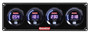 QuickCar 67-4023 - Digital 4 Gauge Panel OP/WT/OT/WP