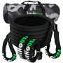 Rhino USA RG-KRKIT78X30-BLK - 7/8In X 30Ft Kinetic Rope Recovery Kit W/Soft Shackles (Black)