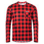 USWE 80951061400105 - Flannel Long Sleeve Lightweight Off-Road Jersey Flame Red - Medium