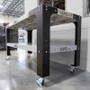 Wehrli WCF25-40-120-FB - Modular Steel Work Bench Leg Kit 40in Tall x .120in Thick - Flat Black