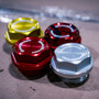 GrimmSpeed 120014GLD - 89-21 Subaru Bolt Oil Cap Kit Gold