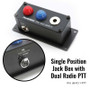Rugged Radios JB-FC-1 - Jack Box Headset Stations for RRP800 Fire & Safety Intercoms Single Position Jack Box