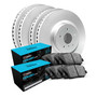 R1 Concepts WDWN2-74007 - Brake Rotor- Carbon Coated with Ceramic Pads