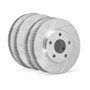 R1 Concepts WEPN2-92057 - Brake Rotor & Drum- Slotted - Silver