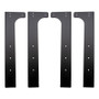 Wehrli WCF25-34-120-CSTM - Modular Steel Work Bench Leg Kit, 34in. Tall x .120in. Thick, Blueberry Frost