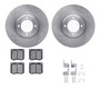 R1 Concepts WFUH1-56103 - Brake Rotor- Blank with Optimum Oe Pads & Hdw