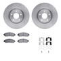 R1 Concepts WFUH1-59418 - Brake Rotor- Blank with Optimum Oe Pads & Hdw