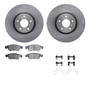 R1 Concepts WFUH1-68059 - Brake Rotor- Blank with Optimum Oe Pads & Hdw