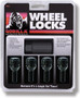 Gorilla Automotive 47018NBC - Conical Seat Lug Bolt Lock Set 14mm x 1.50 Black 27mm Thread Length Set of 4 Gorilla Automotive 47018NBC - Conical Seat Lug Bolt Lock Set 14mm x 1.50 Black 27mm Thread Length Set of 4