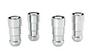 Gorilla Automotive 66691 - Gorilla Guard Lock Set Duplex Acorn 3/4"&13/16" DualHex 9/16"-18 Chrome Set of 4