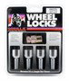 Gorilla Automotive 68020 - Gorilla Guard Ball seat Lug Bolt Lock Set- 14x1.5 Chrome 32mm Thread Length 4Pk