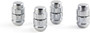 Gorilla Automotive 71621X - X2 Lock Set Acorn 3/4" & 13/16" Dual Hex 12mm x 1.25 Chrome- Set of 4