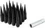 Gorilla Automotive SPK5-00916B - Small Diam Spline Spike Lug Nuts 13/16" & 7/8" Key 9/16"-18 Black Set of 20