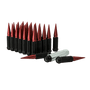 Gorilla Automotive SPK8-14150RD - Small Diam Spline Spike Lug Nuts 13/16" & 7/8" Key 14mm x 1.50 Red Set of 32 Gorilla Automotive SPK8-14150RD - Small Diam Spline Spike Lug Nuts 13/16" & 7/8" Key 14mm x 1.50 Red Set of 32