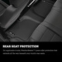 Husky Liners 95991 - 19-22 Lexus UX200/2025 UX300H Weatherbeater Front & 2nd Seat Floorliner (3pc Set) - Blk