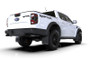 Rally Armor MF123-UR-BLK-WH - 23-25 Ford Ranger Raptor Black UR Mud Flap White Logo