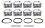 Bullet Pistons BLS1118-030-SET - GM LS Dished Piston Set w/Rings 4.030 Bore
