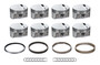 Bullet Pistons BLS1112-007-SET - GM LS F/T Piston Set w/Rings 3.905 Bore
