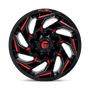 Fuel Wheels D75520902750 - Aluminum Wheels 20X9 Reaction D755 6 On 114.3/6 On 139.7 Gloss Black Milled Red Tint 78.1 Bore 1 Offset Fuel Off Road Wheels Fuel Wheels D75520902750 - Aluminum Wheels 20X9 Reaction D755 6 On 114.3/6 On 139.7 Gloss Black Milled Red Tint 78.1 Bore 1 Offset Fuel Off Road Wheels