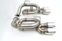 Invidia HS22SW4AT4SSL - 22+ Subaru WRX Twin Loop 3.5in. Single Layer S.S Tip Axle-Back Exhaust