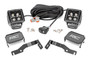 Rough Country 72103 - LED Light Kit - Ditch Mount - 2 inch Black Pair - White DRL - Toyota Tacoma (2024)