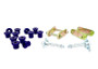 Superpro KIT156SK - 97-07 Toyota Land Cruiser Greaseable Leaf Spring and Shackle Bushing Kit- (Rear)